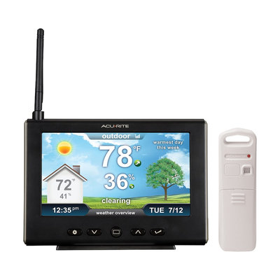 Chaney Instruments AcuRite 01610M High-Resolution Weather Station with Indoor/Outdoor Temperature, Humidity and Forecast