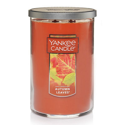 Yankee Candle Autumn Leaves Tall 22-oz. Candle Jar, Drk Orange