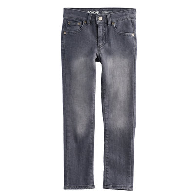 Boys 4-7x SONOMA Goods for Life™ Gray Skinny Stretch Jeans, Size: 5, Med Blue