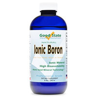 Good State | Natural Ionic Boron | Nano Sized Mineral Technology | Professional Grade Dietary Supplement | Improves Brain Function & Bone Strength | 8 Fl oz Bottle (240 mL)
