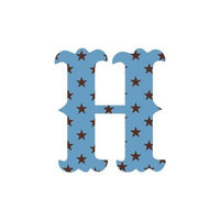 WallCandy Arts Luv Letters Stars Wall Stickers, H