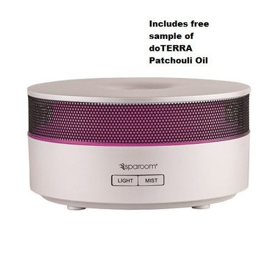 Sparoom Aromamist Ultrasonic Diffuser with 5/8 dram 40 drop sample patchouli oil
