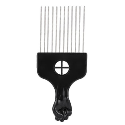Anself Metal Afro Comb African American Pick Comb Hair Brush Hairdressing Styling Tool