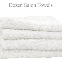 Salon Simplicity Collection: Set of 12 (dozen) Spa / Salon Towels; 100% Eco-Friendly Cotton Terry, Color: Pure White by eBoutiques