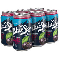 Blue Sky® Cane Sugar Black Cherry Soda 6-12 fl. oz. Cans