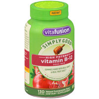 Vitafusion™ Simply Good™ Vitamin B-12 Pomegranate Dietary Supplement Gummies 130 ct Bottle