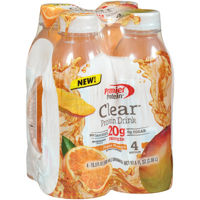 Premier Protein® Clear™ Orange Mango Protein Drink 4-16.9 fl. oz. Bottles