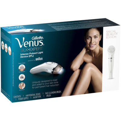Silk-Expert Gillette Venus Silk-expert IPL (Intense Pulsed Light), powered by Braun - BD 5008 + facial cleansing brush
