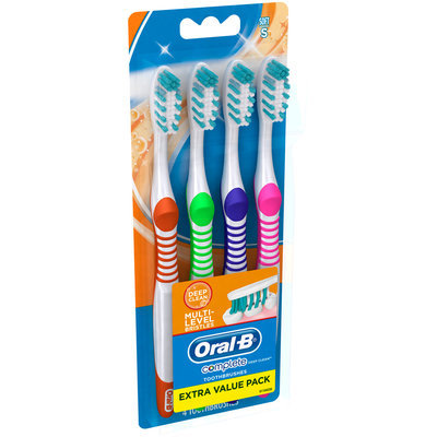Advantage Oral-B Complete Deep Clean Toothbrush, 4 ct. 40 Soft