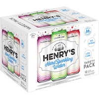 Henry's® Passion Fruit, Lemon Lime and Strawberry Kiwi Hard Sparkling Water Variety Pack 12-12 fl. oz. Cans