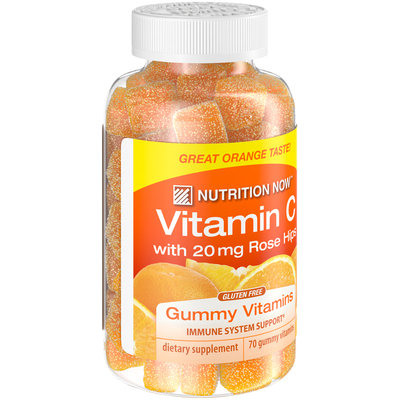 Nutrition Now™ Vitamin C with 20mg Rose Hips Dietary Supplement Gummy Vitamins 70 ct Bottle