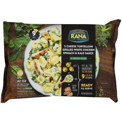 Rana® 5 Cheese Grilled White Chicken Spinach & Kale Sauce Tortelloni 42 oz. Pack