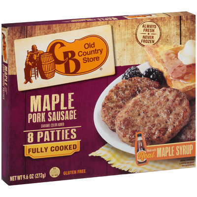 CB Old Country Store® Maple Pork Sausage Patties 9.6 oz. Box