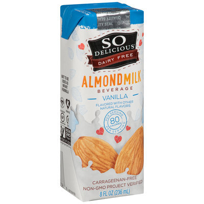 So Delicious® Dairy Fee Vanilla Almondmilk Beverage 8 fl. oz. Aseptic Pack