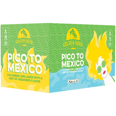 Golden Road Brewing Pico to Mexico Beer 6-12 fl. oz. Cans