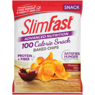 SlimFast Advanced Nutrition Snacks Mesquite BBQ Baked Chips