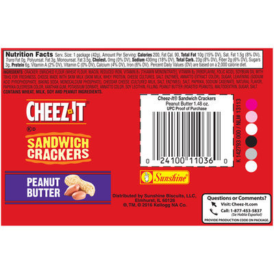Cheez-It® Peanut Butter Sandwich Crackers