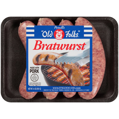 Purnell’s “Old Folks”® Bratwurst 16 oz. Pack