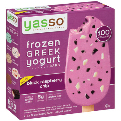 Yasso® Black Raspberry Chip Frozen Greek Yogurt Bars 4-3.5 fl. oz. Box