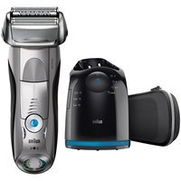7Series Braun Series 7 7898cc Wet&Dry Electric Shaver with Clean&Charge System, premium silver