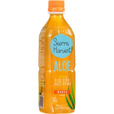 Sierra Harvest® Mango Flavor Natural Aloe Vera Juice Drink 16.9 fl. oz. Bottle