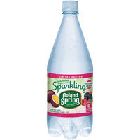 POLAND SPRING Brand Sparkling Natural Spring Water, Passion Berry 33.8-ounce plastic bottle
