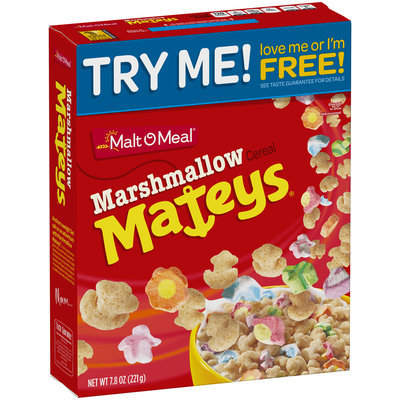 Malt-O-Meal® Marshmallow Mateys® Cereal 7.8 oz. Box