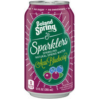 POLAND SPRING Brand Sparklers Sparkling Natural Spring Water, Acai Blueberry 12-ounce can