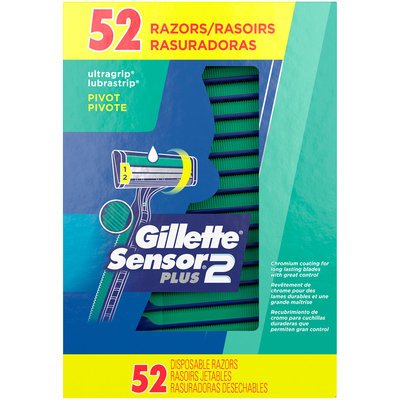 Gillette® Sensor2 Plus® Disposable Razors 52 ct Box