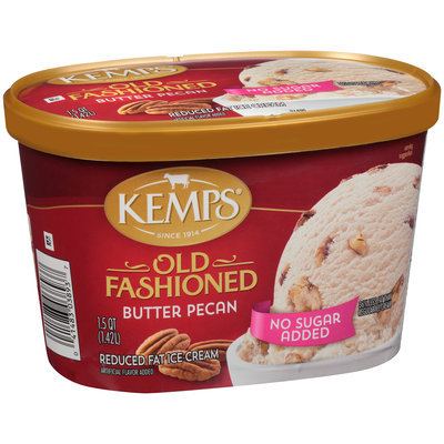 Kemps® No Sugar Added Old Fashioned Butter Pecan Reduced Fat Ice Cream 1.5 qt. Tub