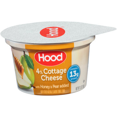 Hood® 4% Small Curd Cottage Cheese with Honey & Pear Added 5.3 oz. Cup