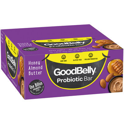GoodBelly® Honey Almond Butter Probiotic Bar 10-1.49 oz. Bars