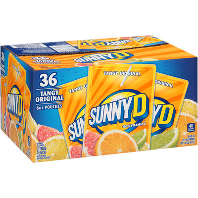 Sunny D® Tangy Original Citrus Punch 36-6 fl. oz. Pouches