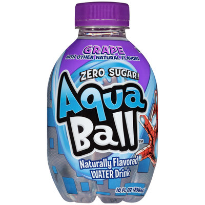 AquaBall™ Grape Naturally Flavored Water Drink 10 fl. oz. Bottle