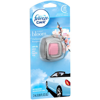 Febreze CAR Vent Clip First Bloom Air Freshener (1 Count, 0.06 oz)