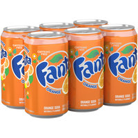 Fanta® Orange Soda 12 fl. oz. 6 pk Cans