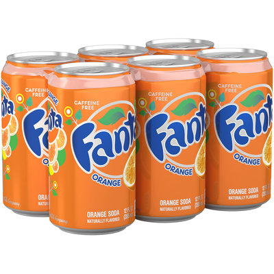 Fanta® Orange Soda 12 fl. oz. 6 pk Cans