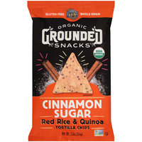 Lundberg® Organic Grounded Snacks™ Cinnamon Sugar Red Rice & Quinoa Tortilla Chips 5.5 oz. Bag