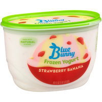 Blue Bunny Frozen Yogurt Strawberry Banana