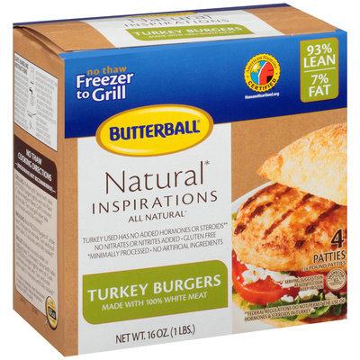 Butterball® Natural Inspirations Turkey Burgers 4 ct Box