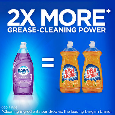 Ultra Dawn Escapes Dishwashing Liquid Dish Soap Mediterrean Lavender 28 oz
