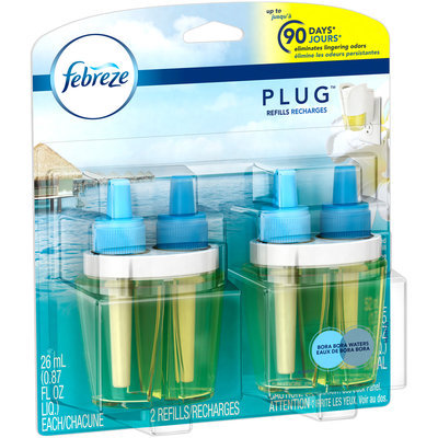 Plug Febreze PLUG Air Freshener Refills Bora Bora Waters (2 Count, 1.75 oz)