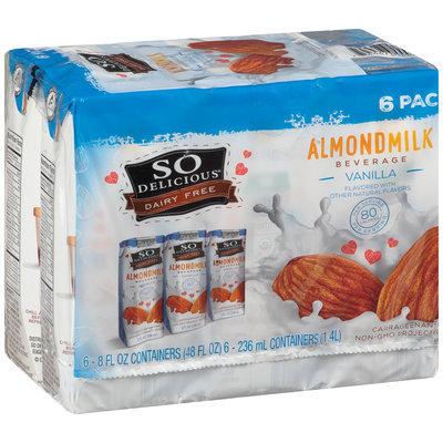 So Delicious® Dairy Free Vanilla Almondmilk Beverage 6-8 fl. oz. Aseptic Pack