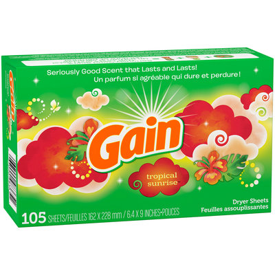 Gain Tropical Sunrise™ Dryer Sheets 105 ct Box