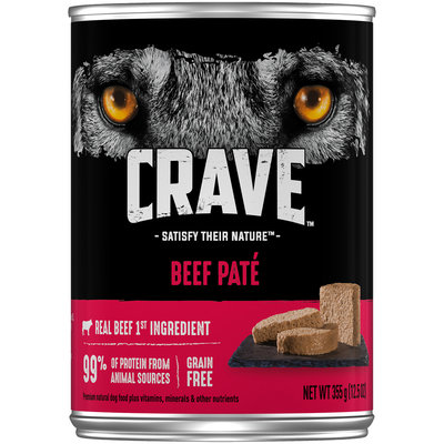 Crave™ Beef Pate Dog Food 12.5 oz. Can