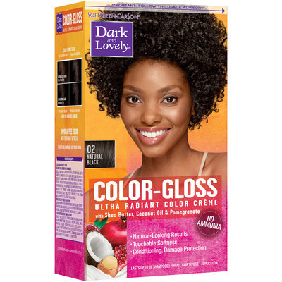 Softsheen-Carson® Dark And Lovely® Color-Gloss Ultra Radiant Color Creme 02 Natural Black 1 kt Box