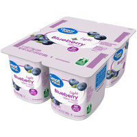 Great Value™ Blueberry Light Nonfat Yogurt 4-6 oz. Cups