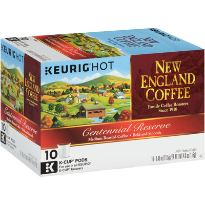 New England® Coffee Centennial Reserve Medium Roasted Coffee K-Cups 10 ct Box