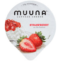Muuna® 2% Milkfat Strawberry Cottage Cheese 5.3 oz. Cup
