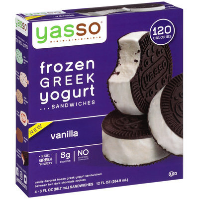 Yasso® Vanilla Frozen Greek Yogurt Sandwiches